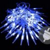 Vánoční dekorativní rampouchy, 60 LED, modré